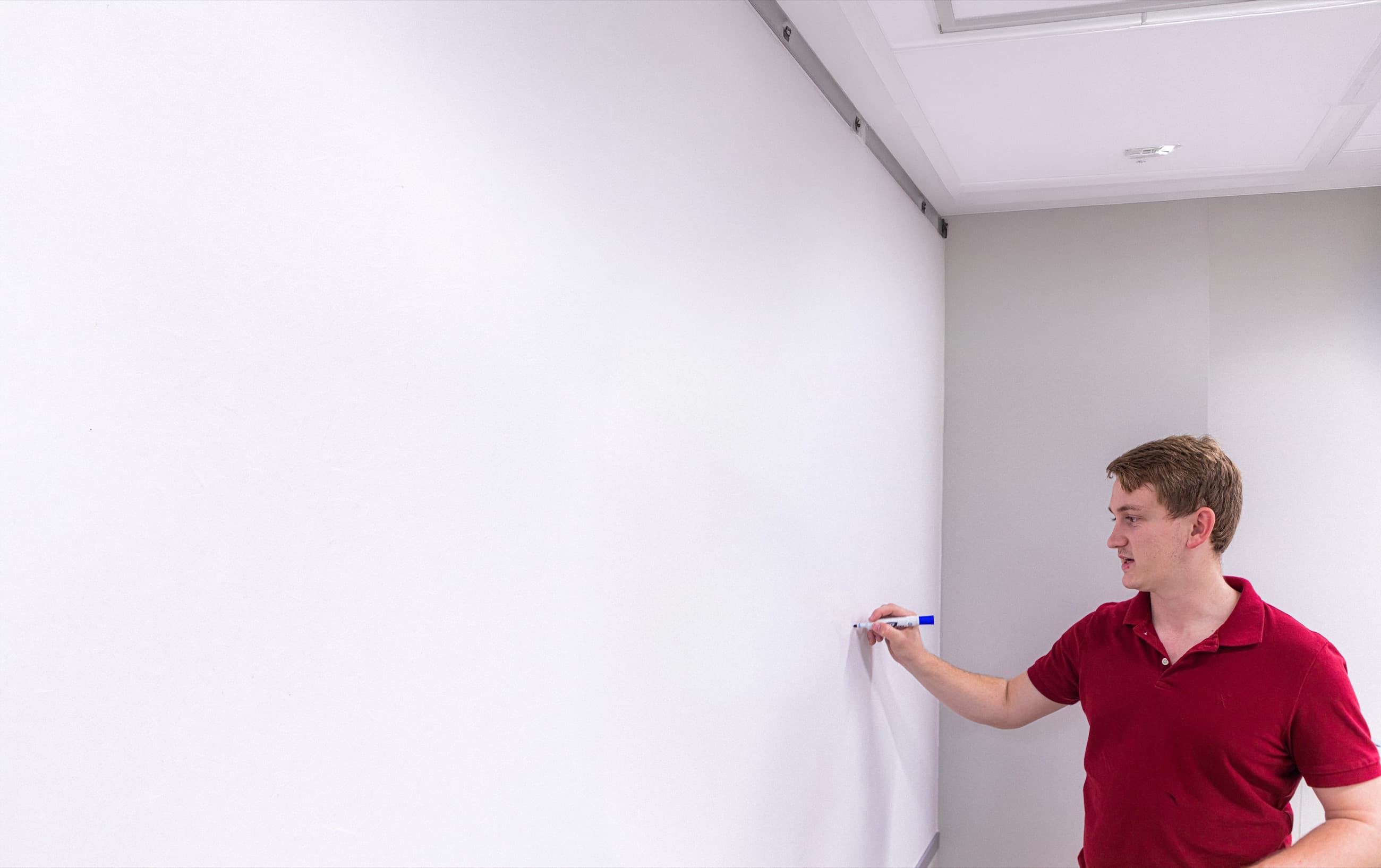 Mike Jaggers teaching at a whiteboard